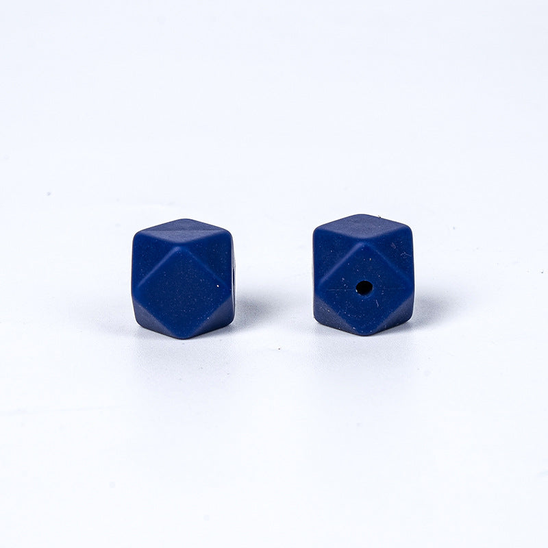 Al por mayor 50 piezas de 50 piezas de 17 mm de forma hexagonal de silicona